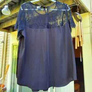 Black Lace Blouse Plus Size
